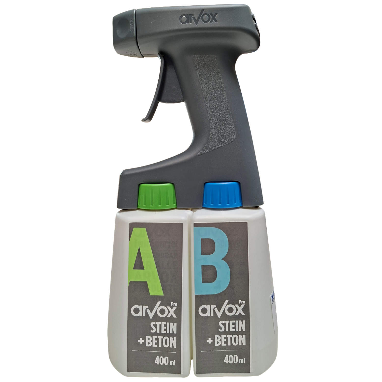 Arvox Pro Stein + Beton TwinSprayer 2 x 0.4 Liter