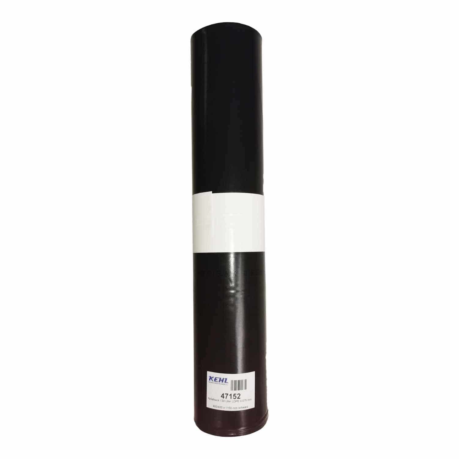 Abfallsack 130 Liter LDPE 0.075 mm schwarz