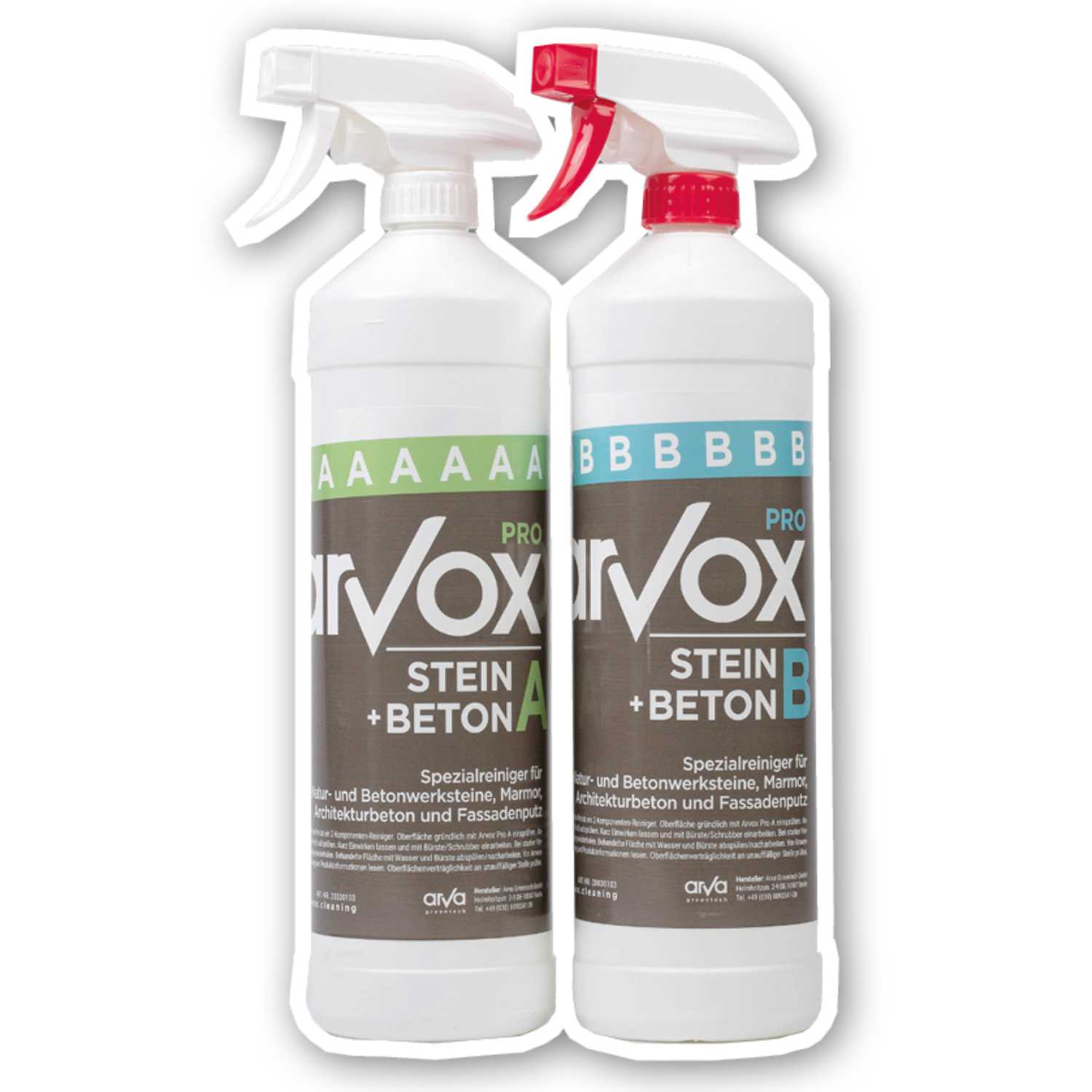 Arvox Pro Stein + Beton 2 x 1 L Set