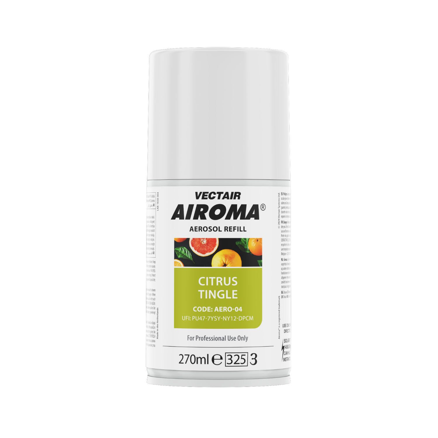 AIROMA Duftbehälter "Citrus" ADR Kl. 2.1 UN 1950 VG II - Ersatzartikel Citrus Mango Art. 42692