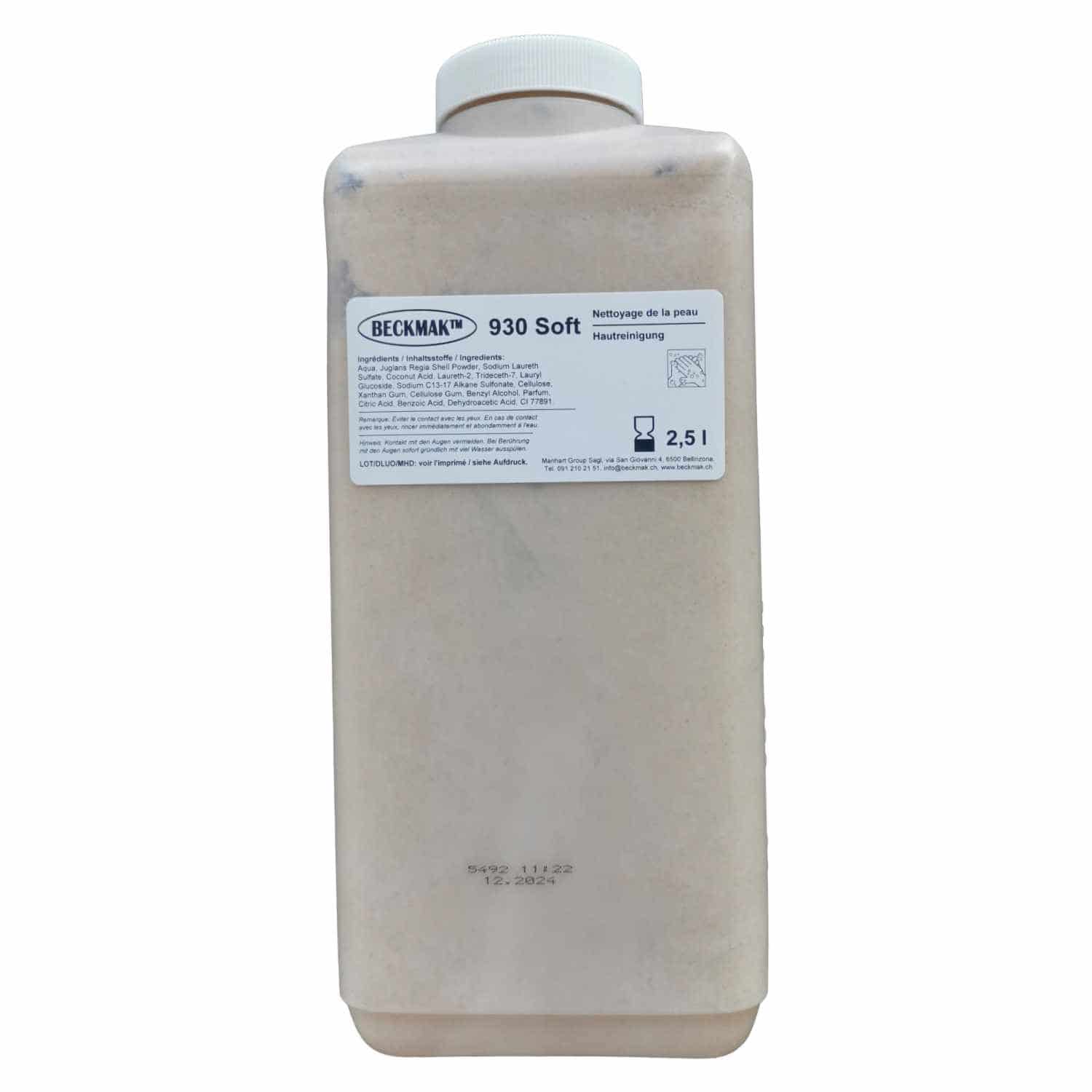 Beckmak 930 Soft in 2,5 Ltr.-Dispenser abgefüllt