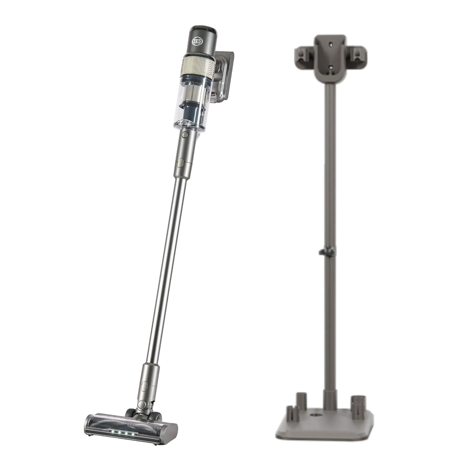 Batterie-Staubsauger SEBO BALANCE A1 GREY inklusive Akku A1 und Basisstation