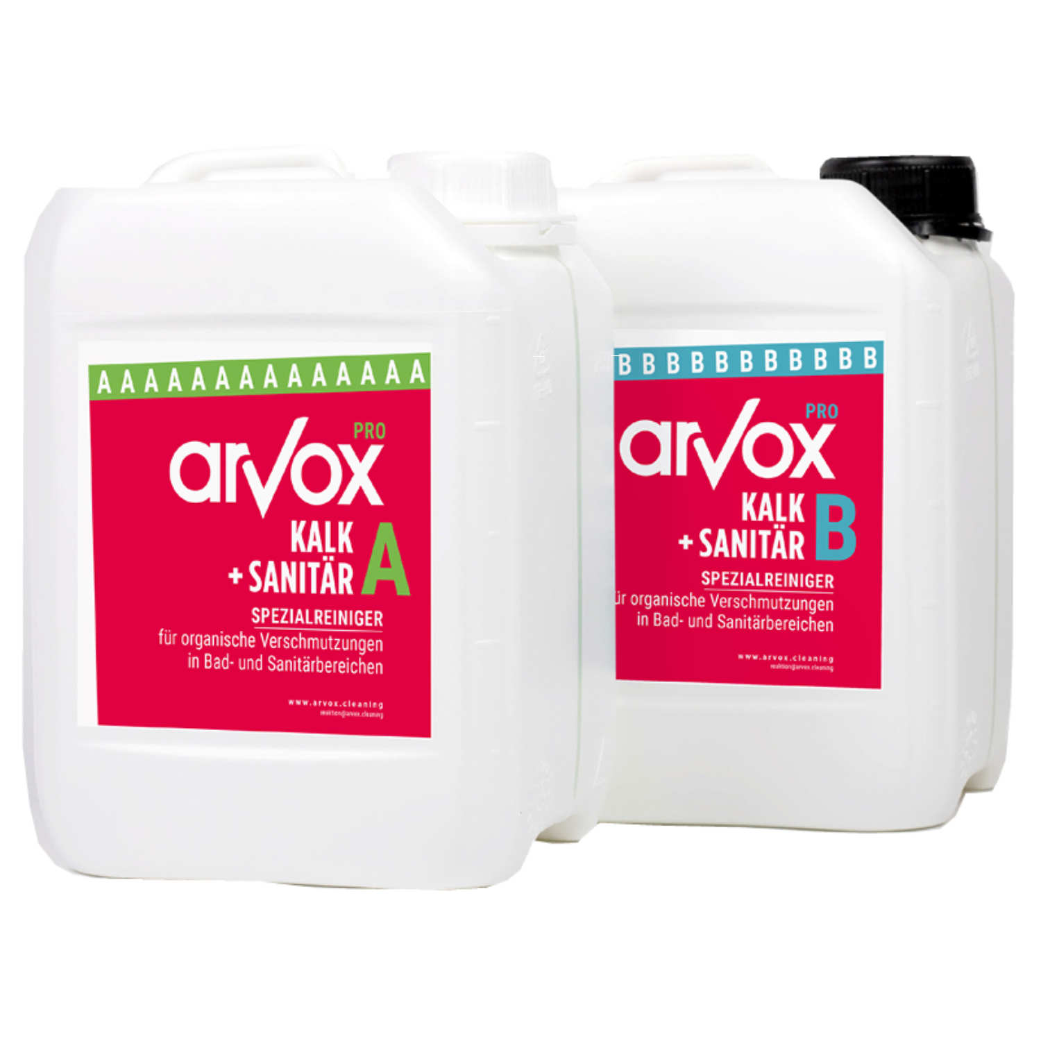 Arvox Pro Kalk + Sanitär 2 x 5 L Set