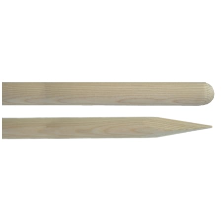 Holzstiel zu Erikabesen, gespitzt (Länge 150 cm, Ø28 mm, Holz roh)