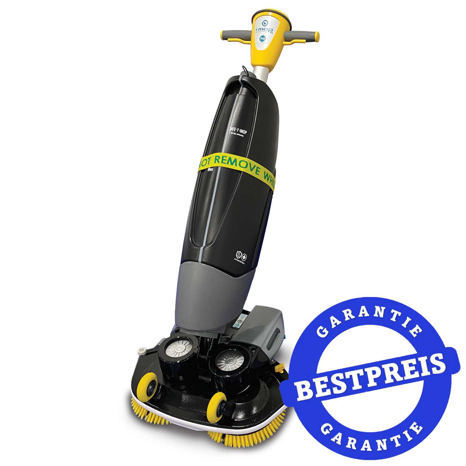 Scheuersaugmaschine Safe-T-Mop für Reinräume, bestehend aus: