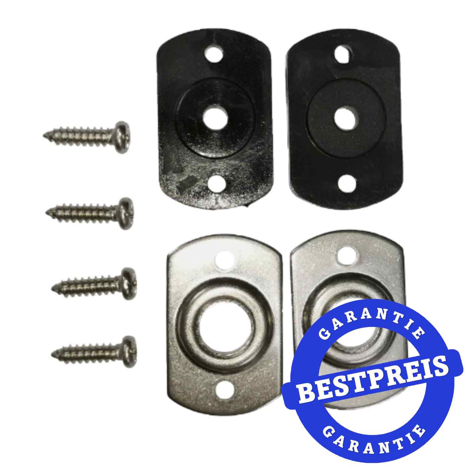 Kit Saugfussbefestigung i-Mop 2 Halteplatten Metall, 2 Gummidichtungen