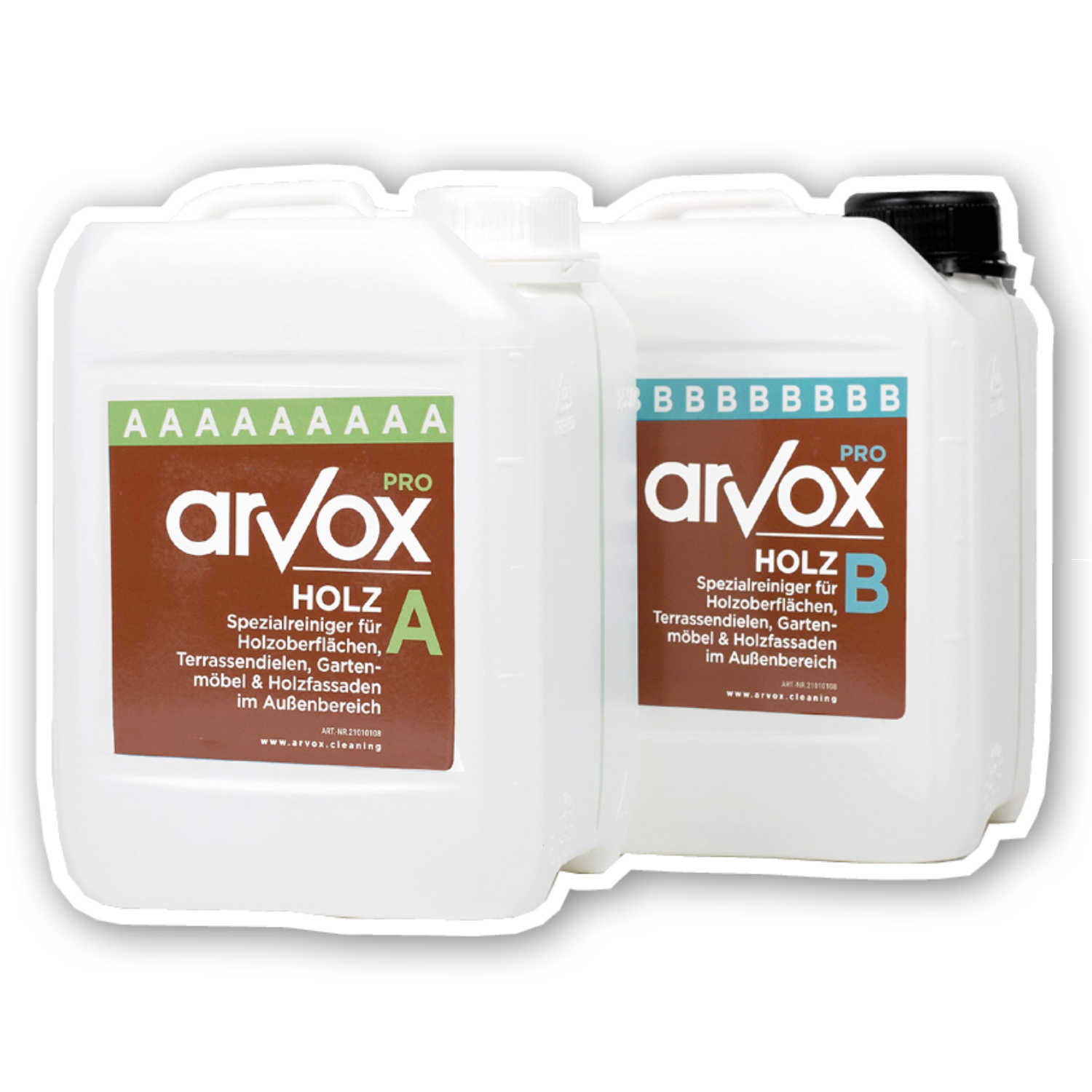 Arvox Pro Holz 2 x 5 L Set