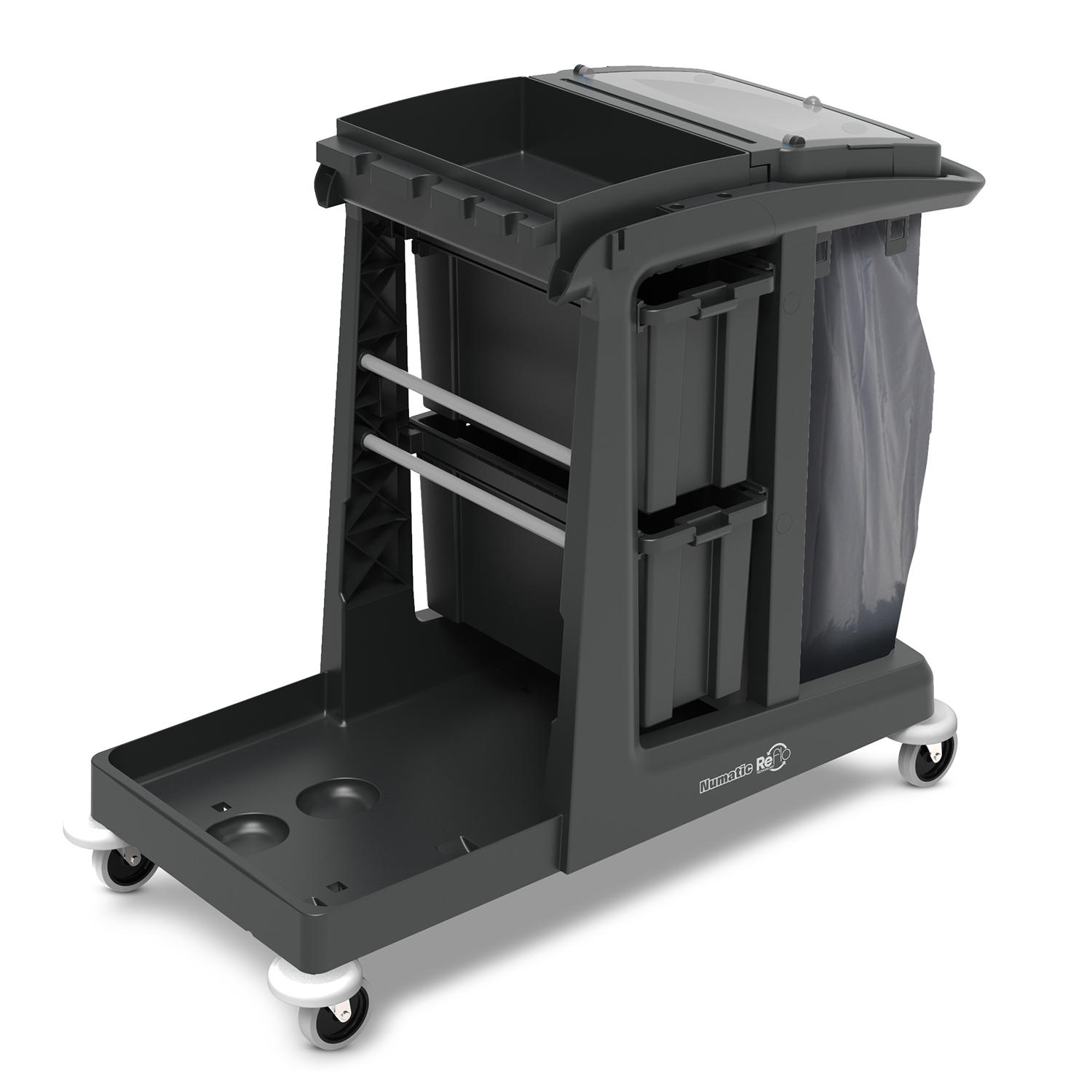 Reinigungswagen Numatic EM-5 mit 2 Schubladen