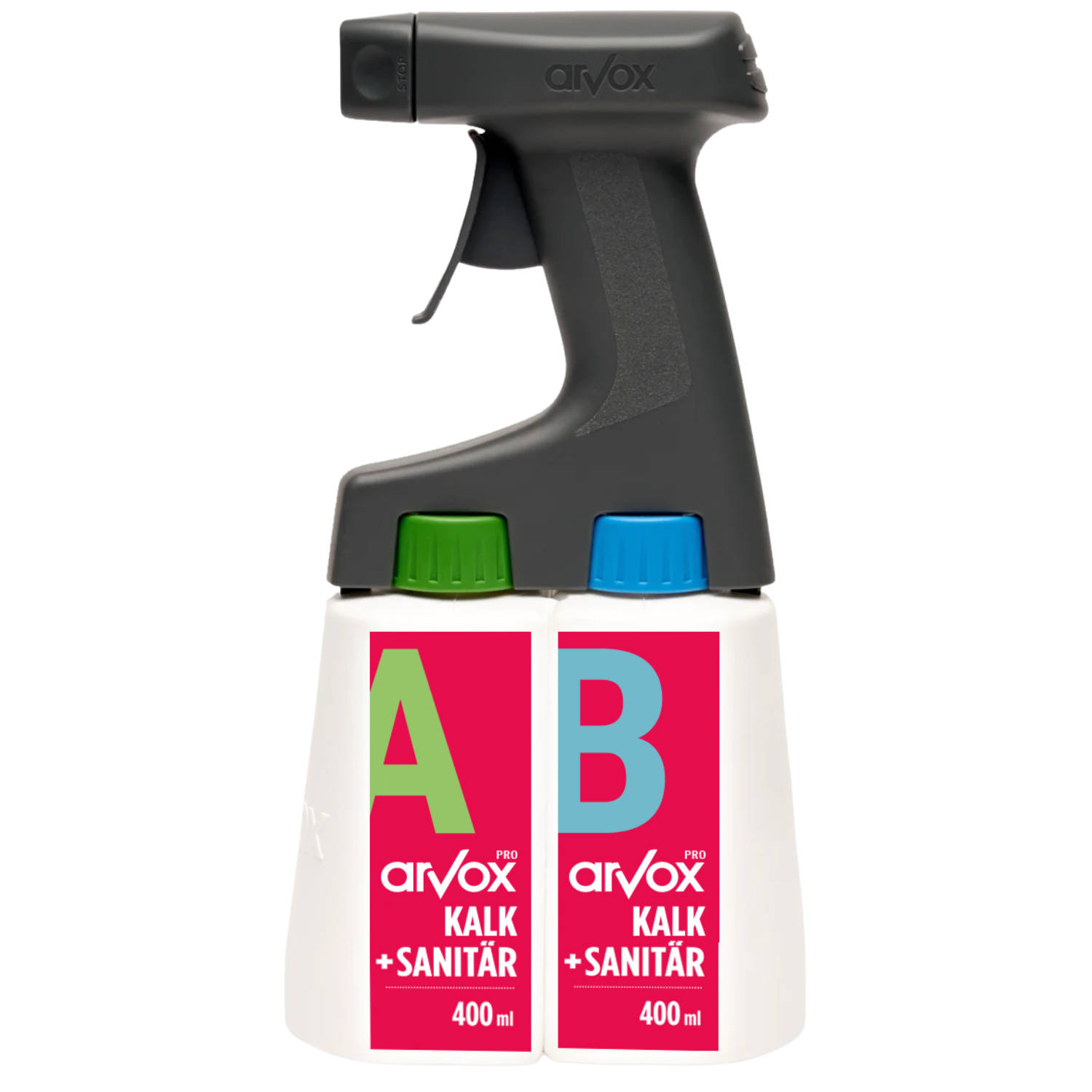 Arvox Pro Kalk + Sanitär TwinSprayer 2 x 0.4 Liter