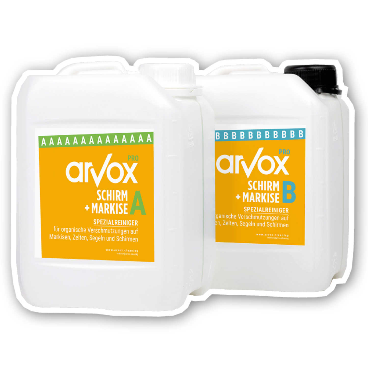 Arvox Pro Schirm + Markisen 2 x 5 L Set