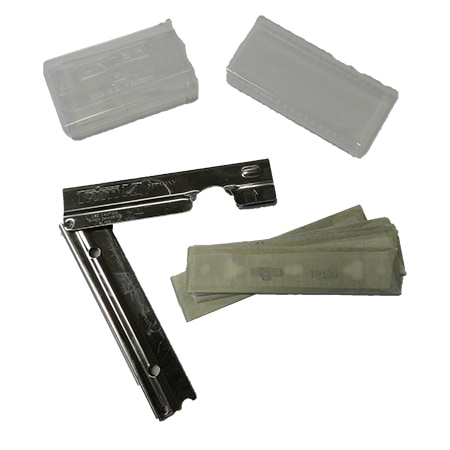 Trim - Halter  10 cm  inkl. 10 Klingen (Etui)