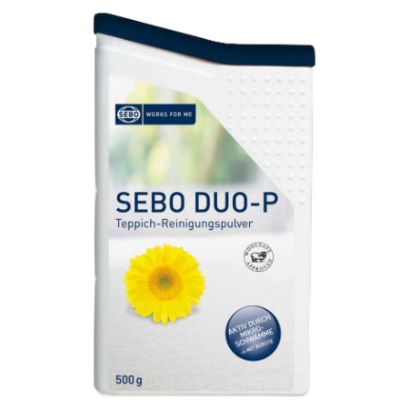 SEBO - Teppichreinigungspulver DUO-P Clean Box mit Beutel zu 500 g + Bürste