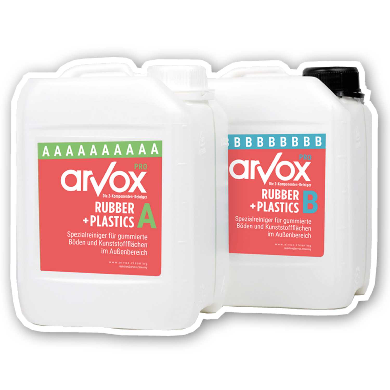 Arvox Pro Rubber + Plastics 2 x 5 L Set