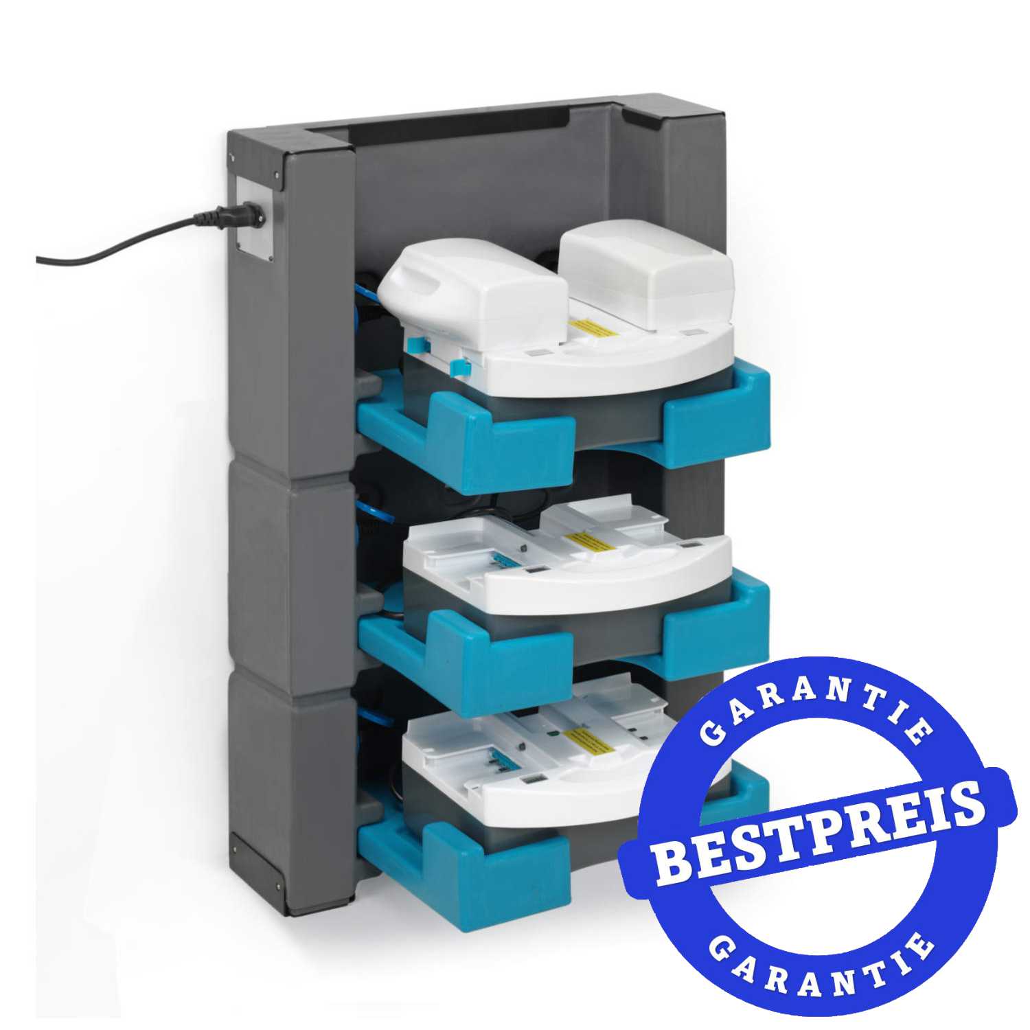 Wandhalter i-Stack für 3 Ladegeräte i-Mop 
