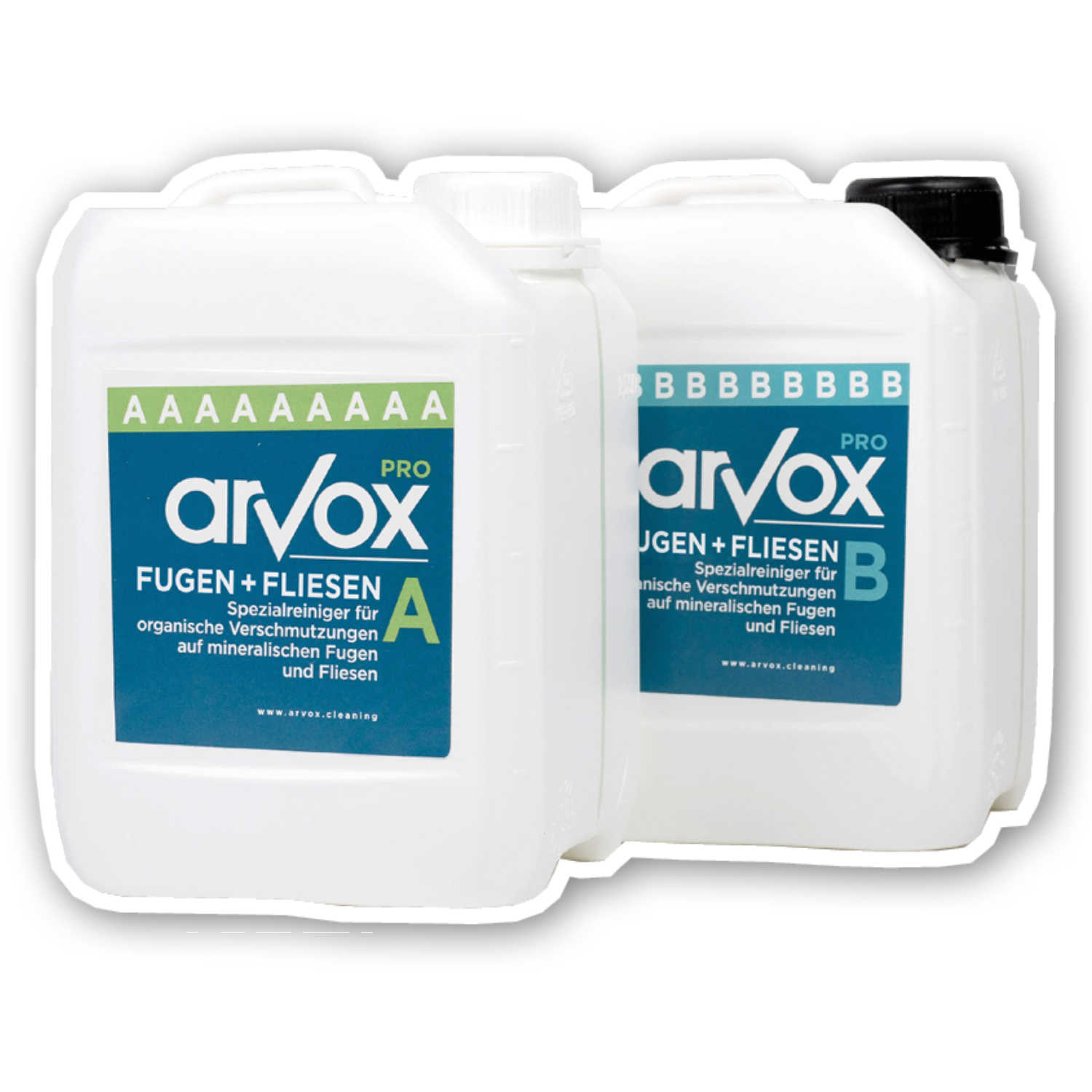 Arvox Pro Fugen + Fliesen 2 x 5 L Set