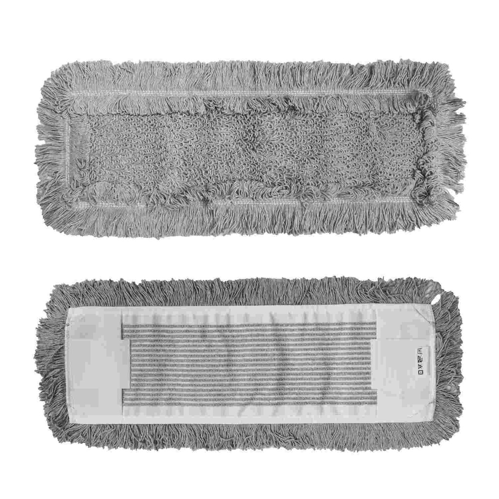 [40124] Baumwoll-Mopp (grau, 50 x 13 cm — Taschen und Laschen)