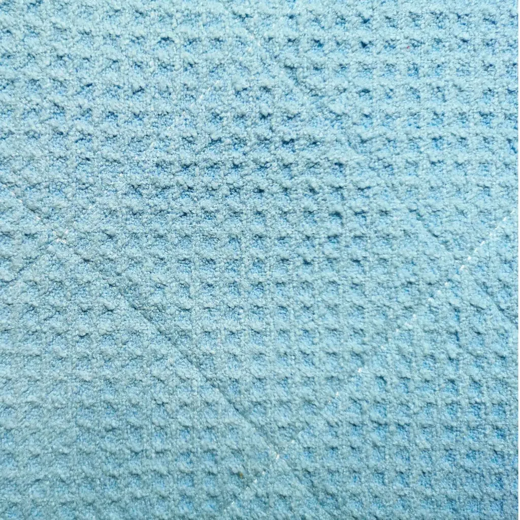 [47540B] Nano-Waffeltuch-Mopp (blau, 40 x 11 cm — Laschen)
