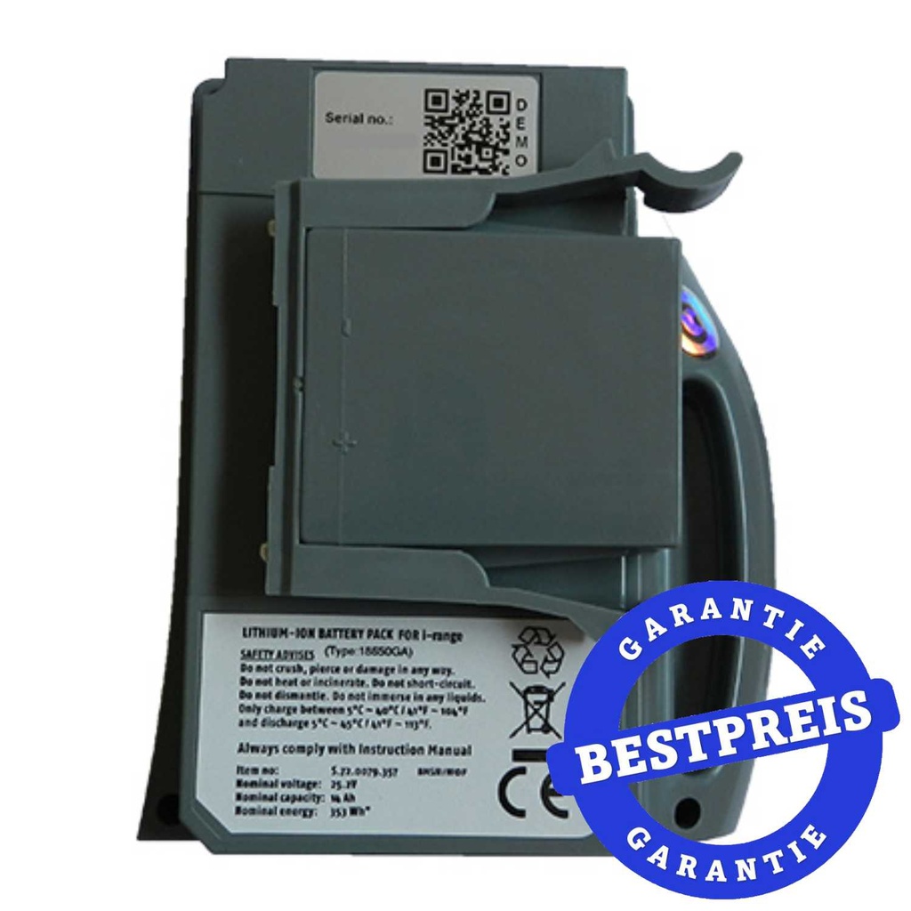 [29512] Batterie i-Mop 25.2V 14Ah Klammer grau rechts