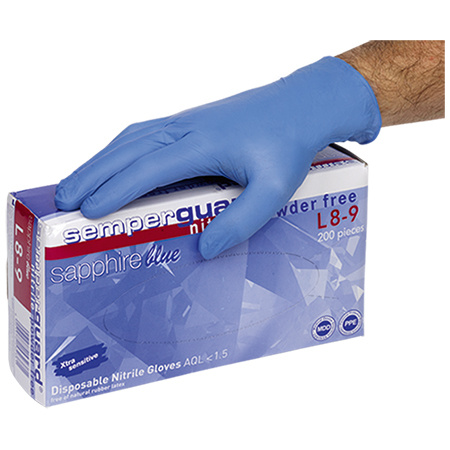 [46942] Handschuhe Nitril light lila Grösse S