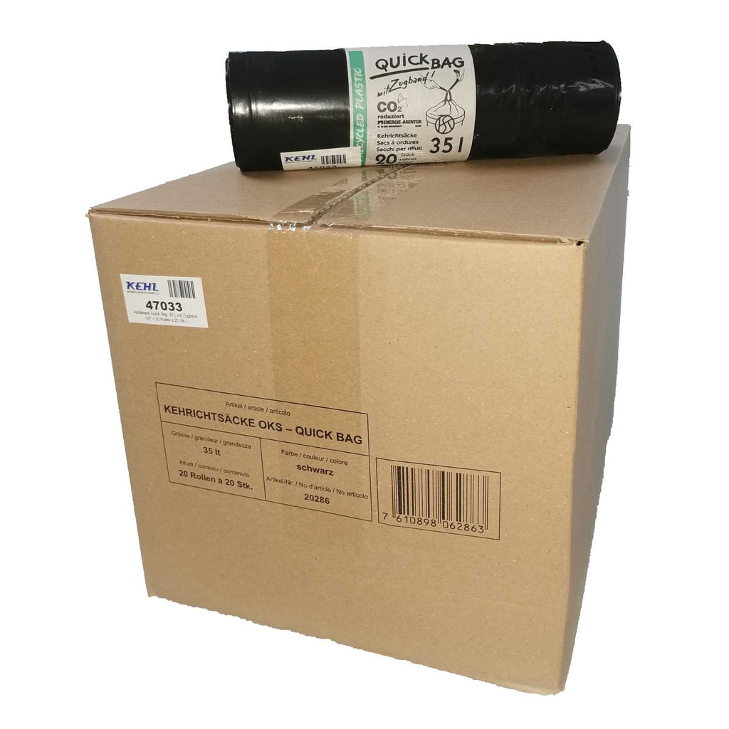 [47033] Abfallsack Quick Bag  35 L mit Zugband