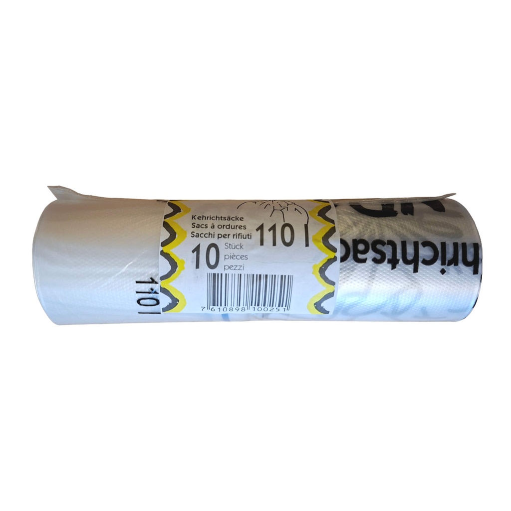 Abfallsack stark 110 Liter transparent
