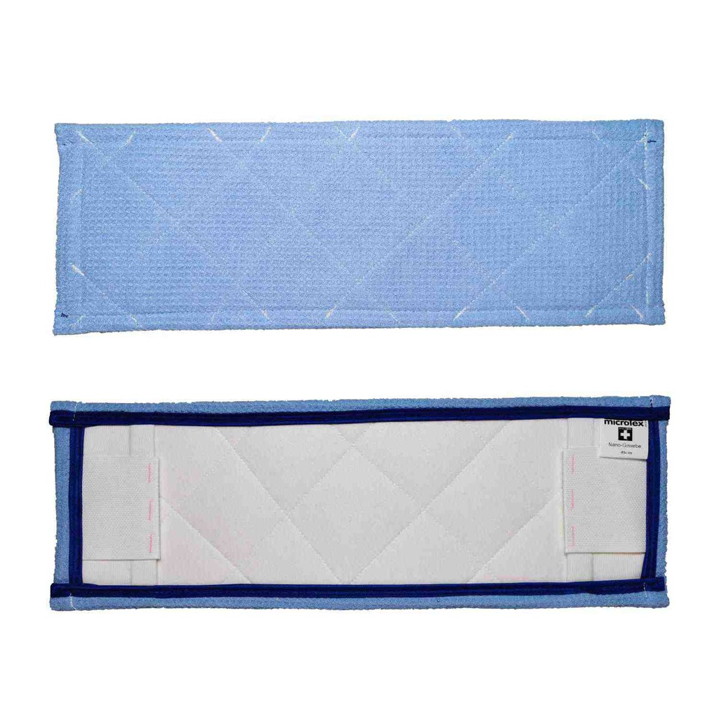 [47448B] Nano - Waffeltuch-Mopp  45 cm  blau