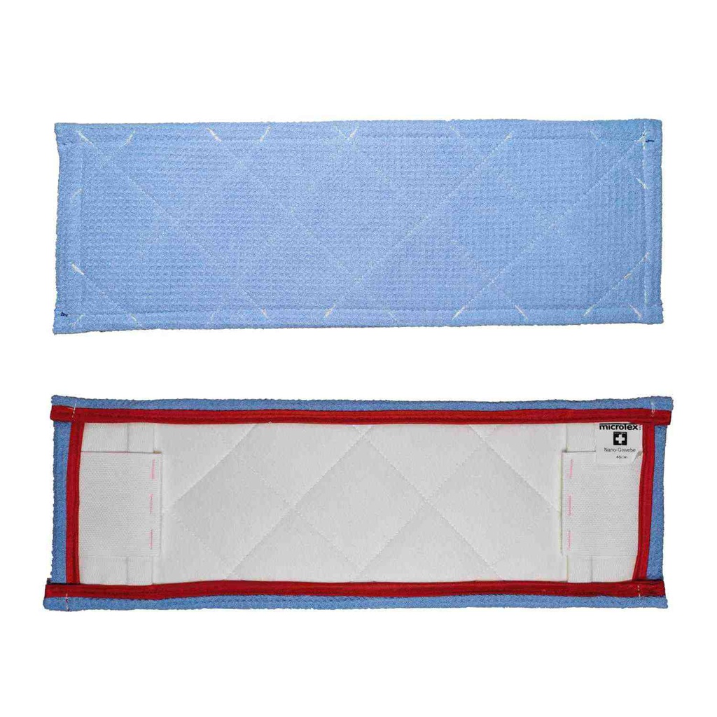 Nano - Waffeltuch-Mopp  45 cm  rot