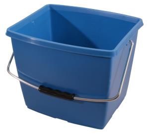 [37115] Eimer 12 L - rechteckig aus PPC (blau)