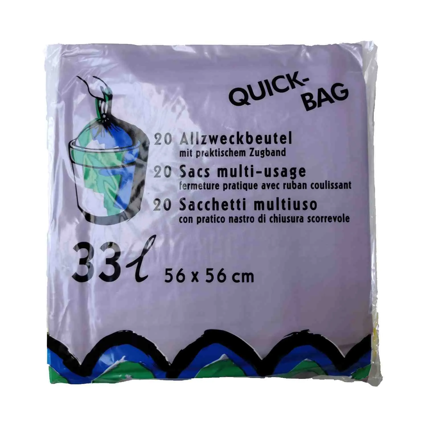 Einlagebeutel mit Zugband (33 Liter)